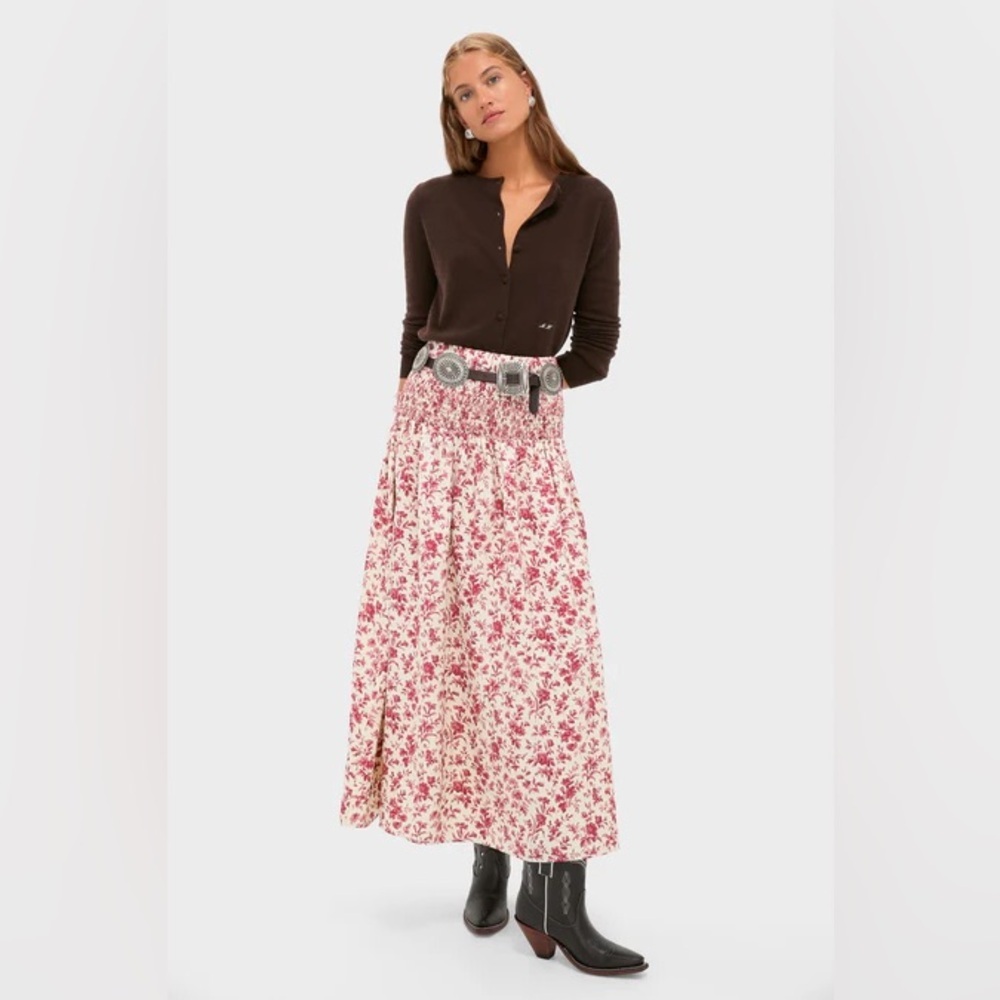 🆕 TUCKERNUCK Pomegranate Bloom Smocked Benson Skirt - Picture 6 of 6